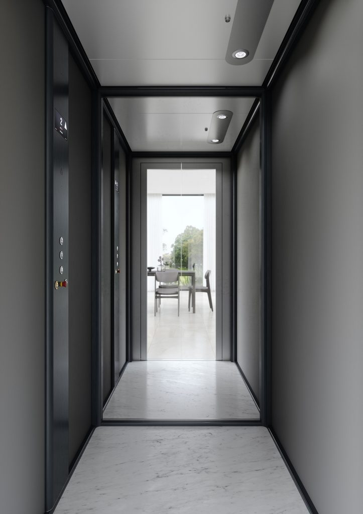 Pulsantiera a tutt'altezza per home lift Eltec lift.