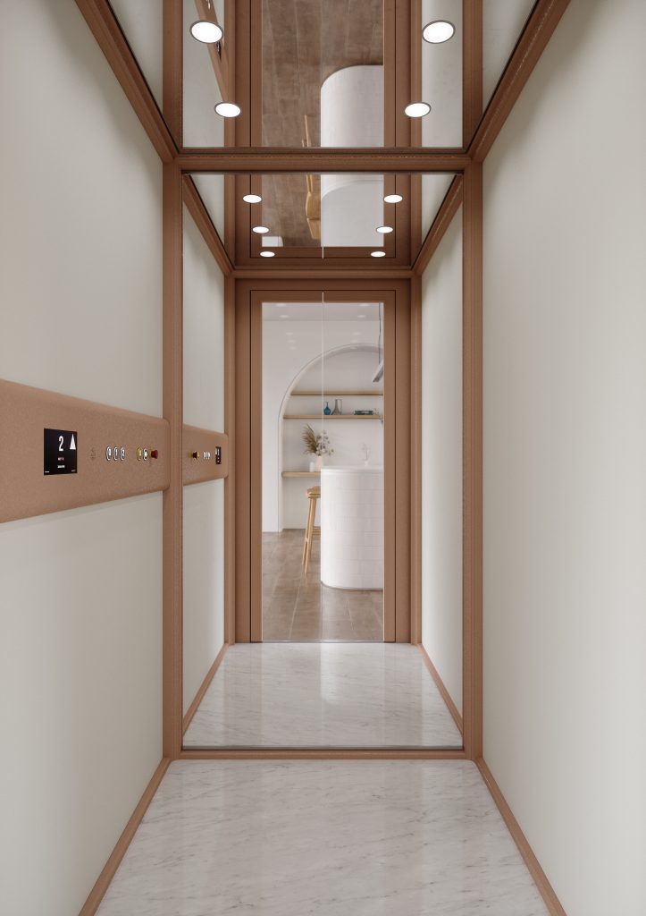 Pulsantiera orizzontale per home lift Eltec lift.